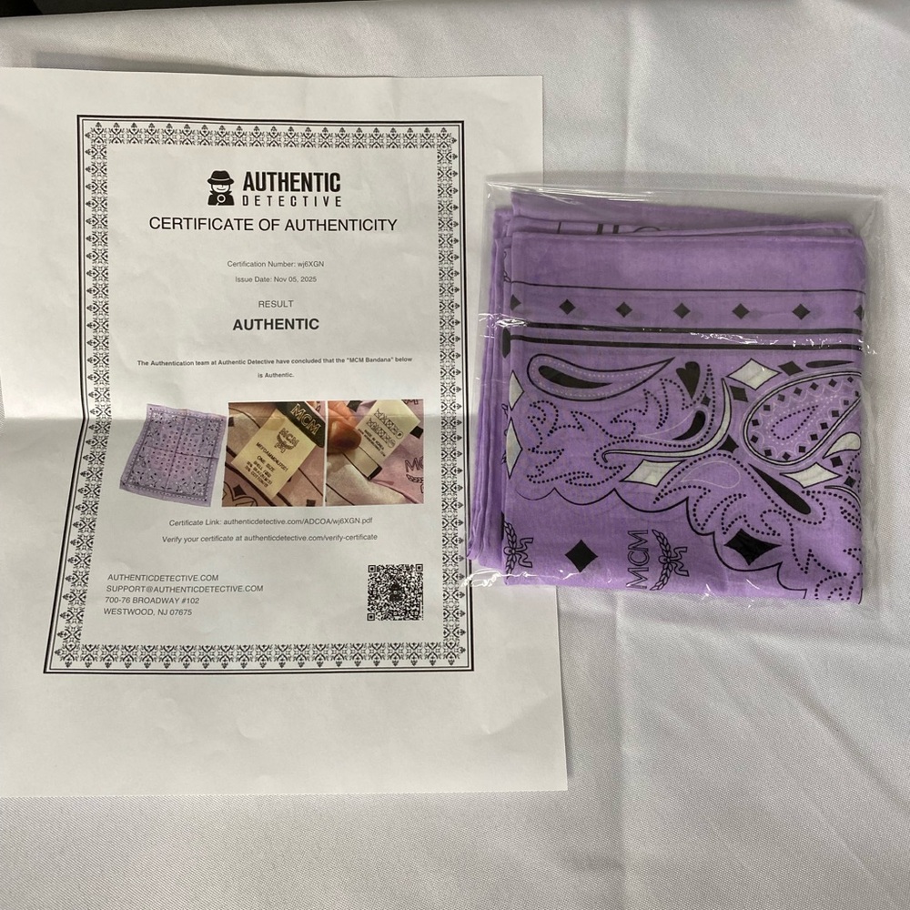MCM Lavender Paisley Bandana